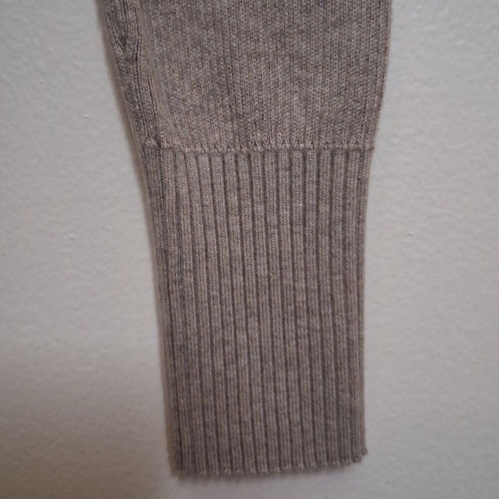 Victoria's Secret Knit Zip Sweater Cotton Cashmere Small Diagonal - Picture 4 of 12